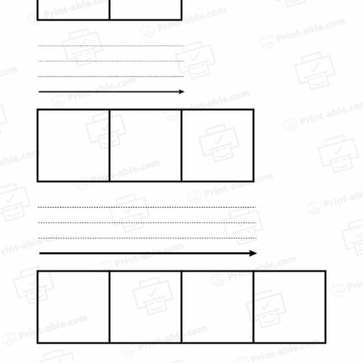 Elkonin Boxes Printable