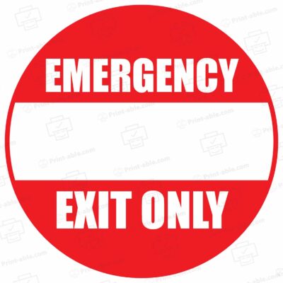 Exit Only Sign Printable