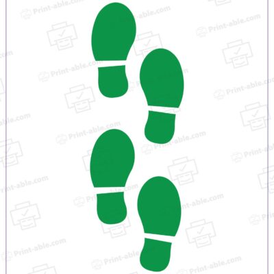 Leprechaun Footprints Printable