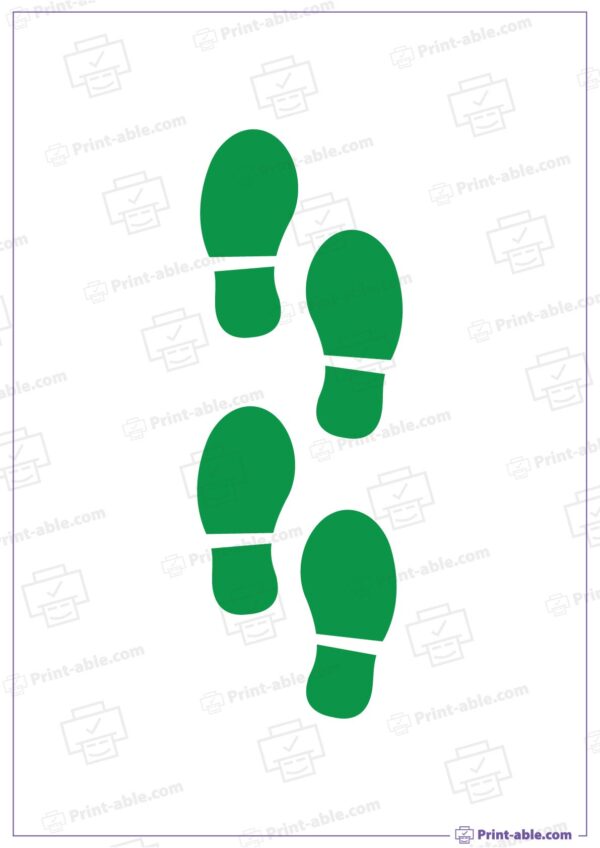 Leprechaun Footprints Printable