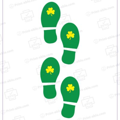 Leprechaun Footprints Printable