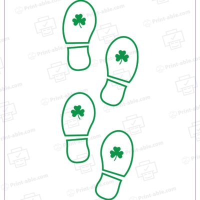 Leprechaun Footprints Printable