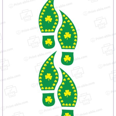 Leprechaun Footprints Printable
