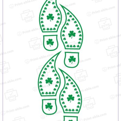 Leprechaun Footprints Printable
