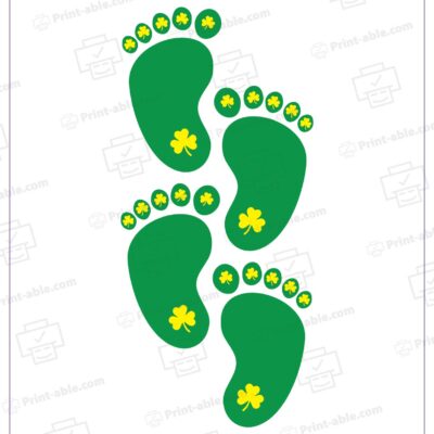 Leprechaun Footprints Printable