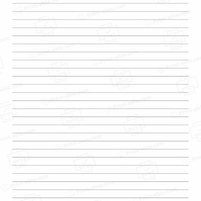 Lined Paper Printable