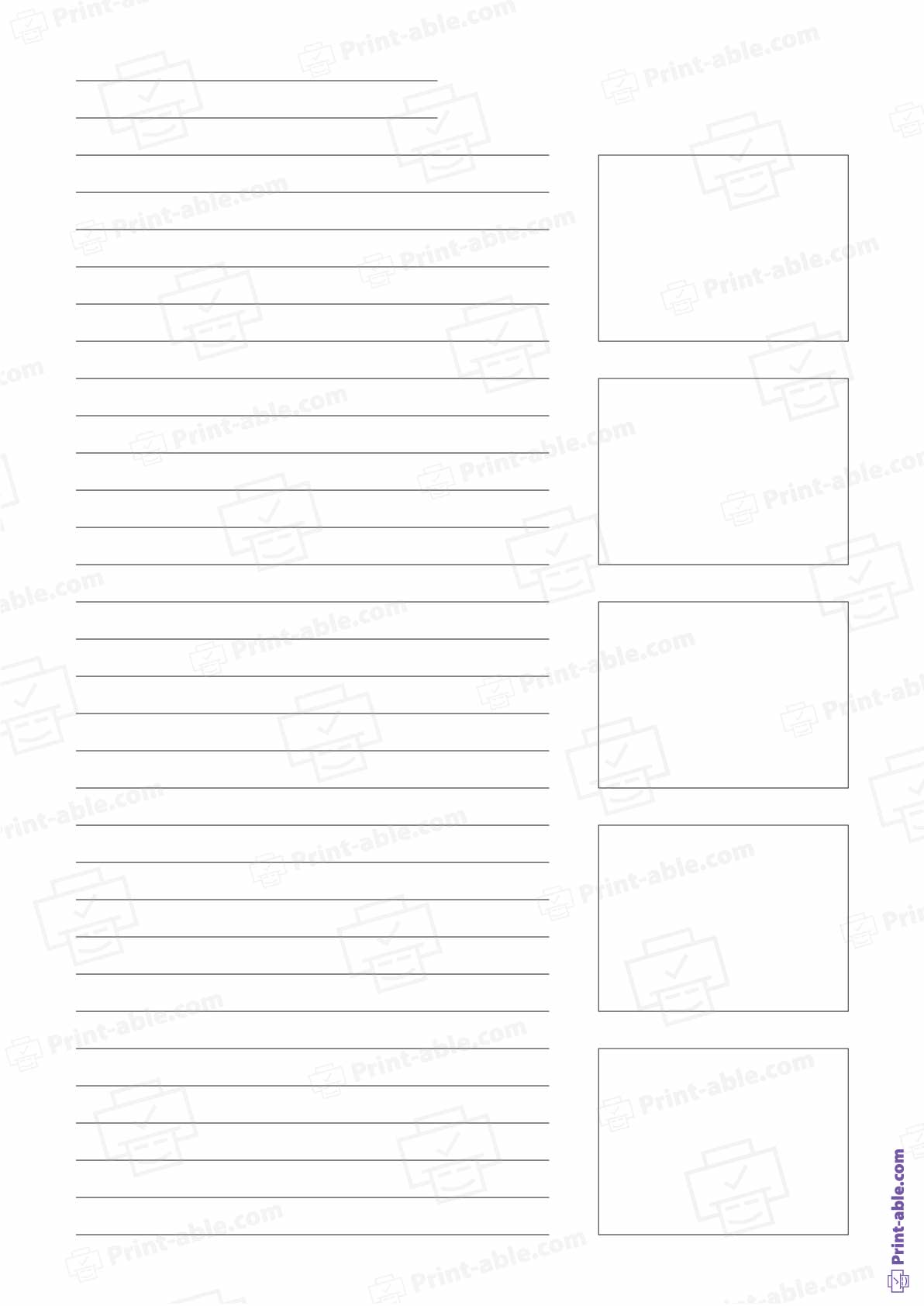 Lined Paper Printable