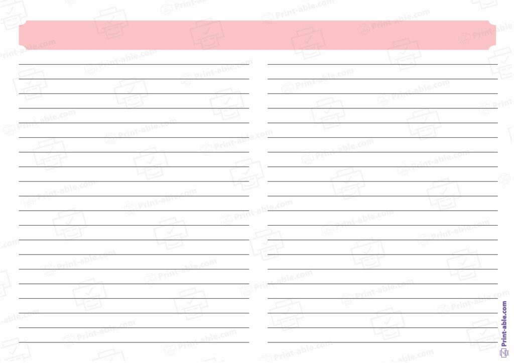 Lined Paper Printable