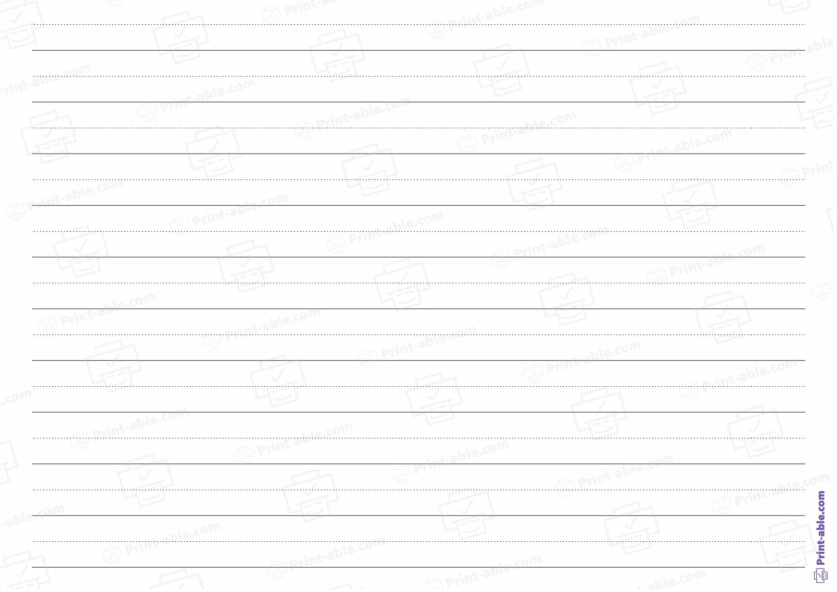 Lined Paper Printable