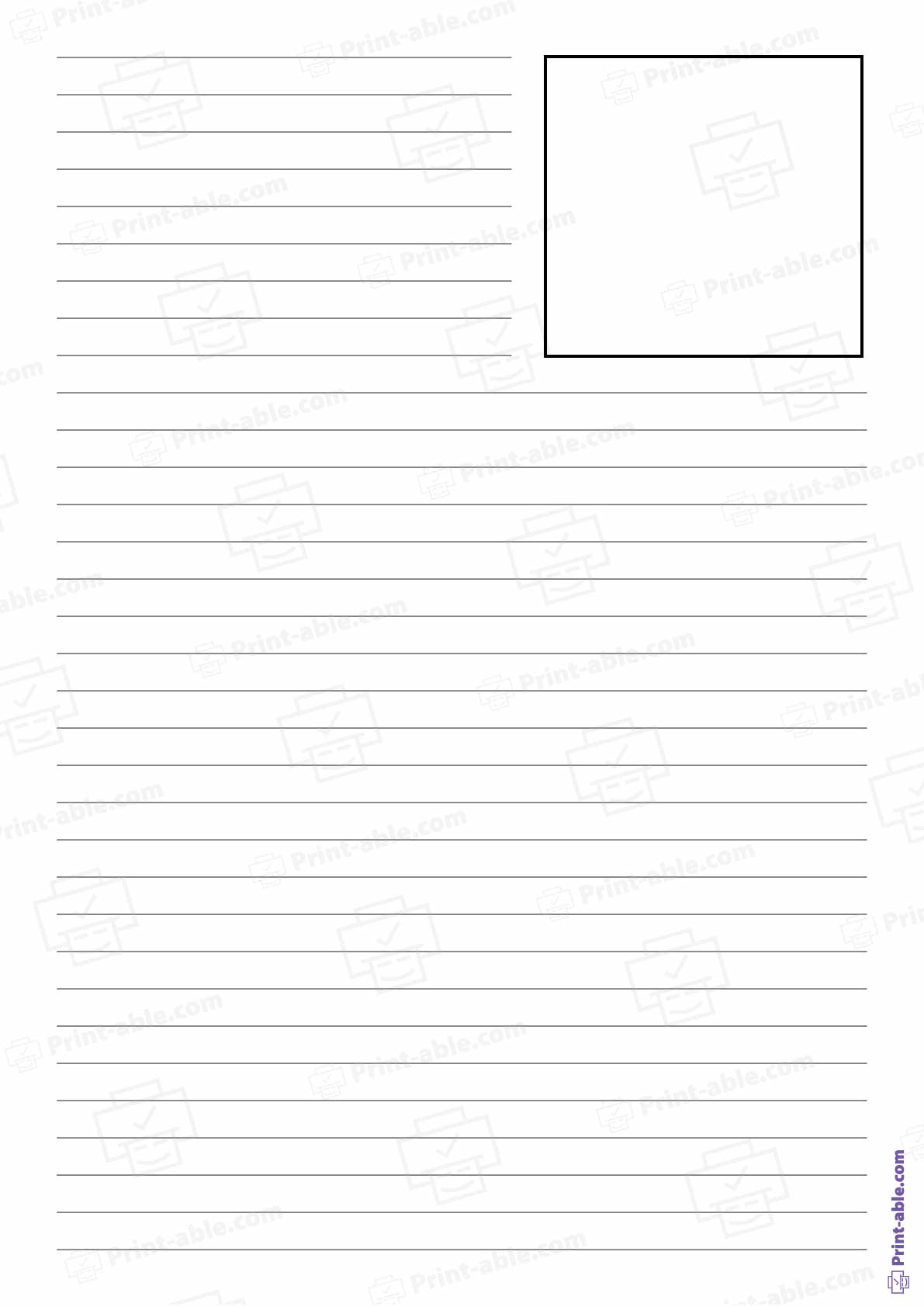 Lined Paper Printable