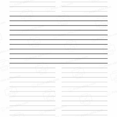 Lined Paper Printable