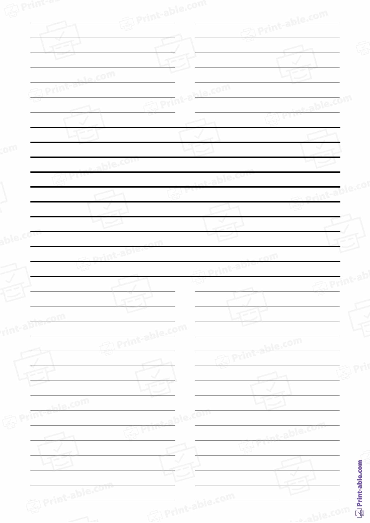 Lined Paper Printable