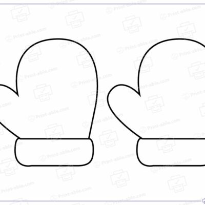 Mitten Template Printable
