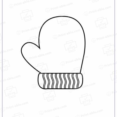 Mitten Template Printable
