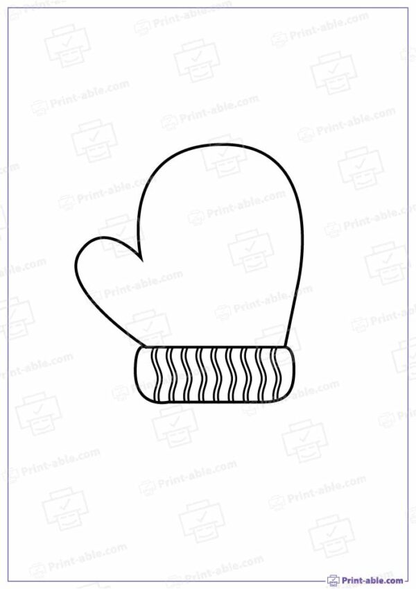 Mitten Template Printable