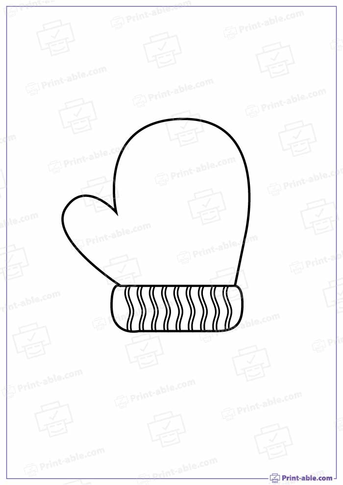 Mitten Template Printable