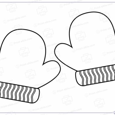 Mitten Template Printable