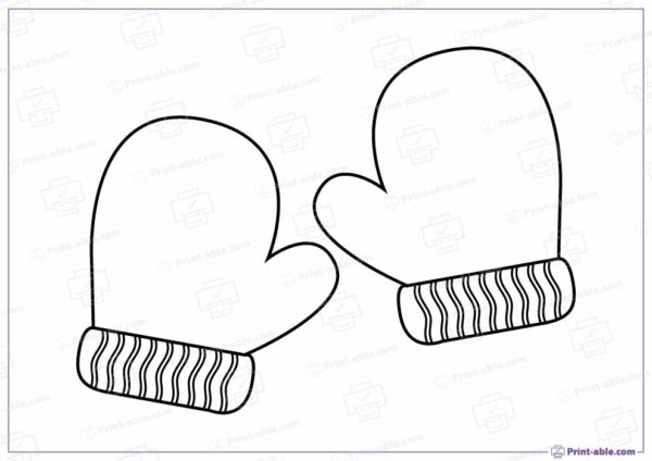 Mitten Template Printable