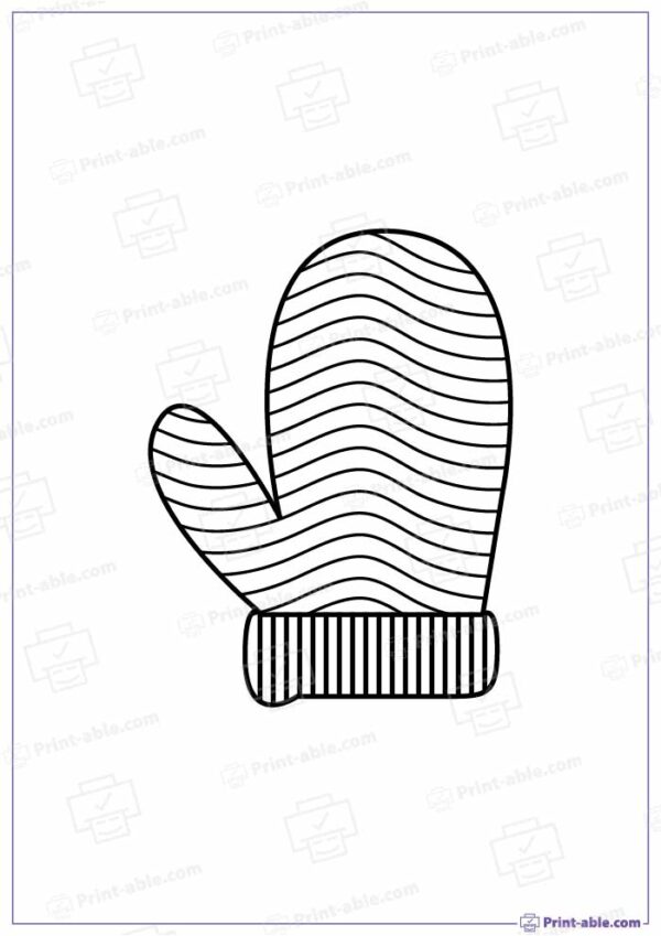 Mitten Template Printable