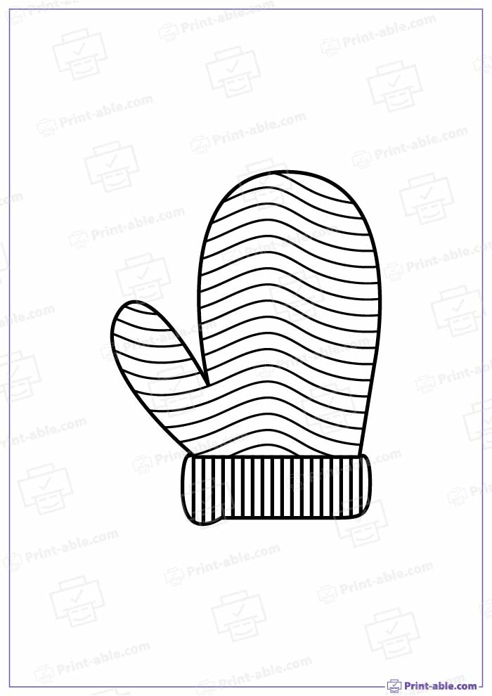 Mitten Template Printable