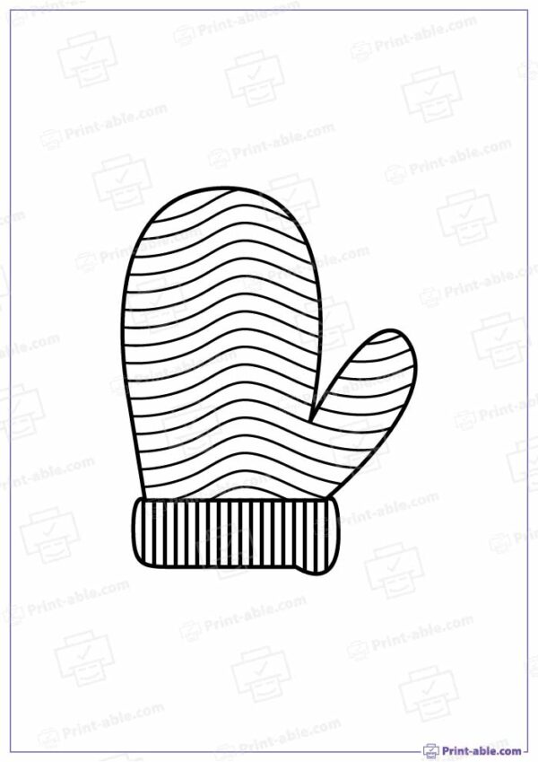 Mitten Template Printable