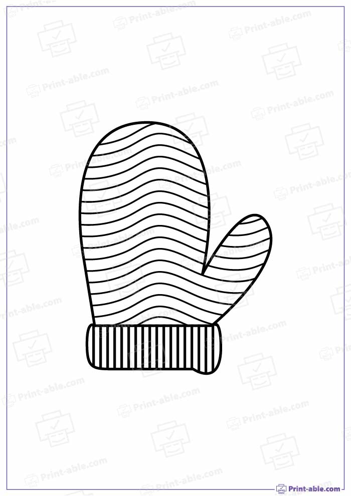 Mitten Template Printable