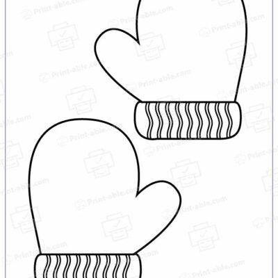 Mitten Template Printable
