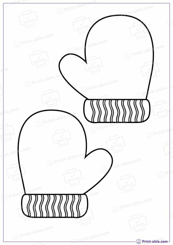 Mitten Template Printable