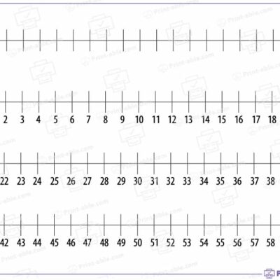 Number Line Printable