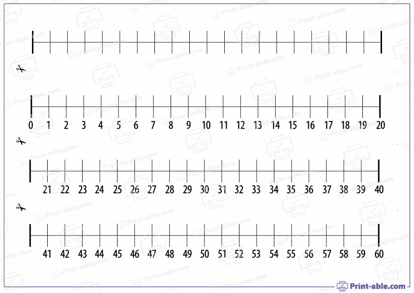Number Line Printable