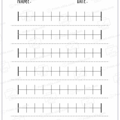 Blank Number Line Printable With Tick Marks