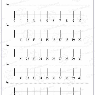 Number Line Printable