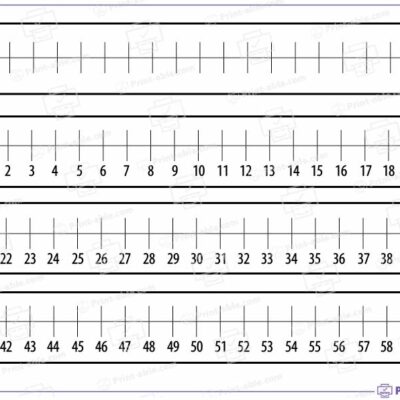 Number Line Printable
