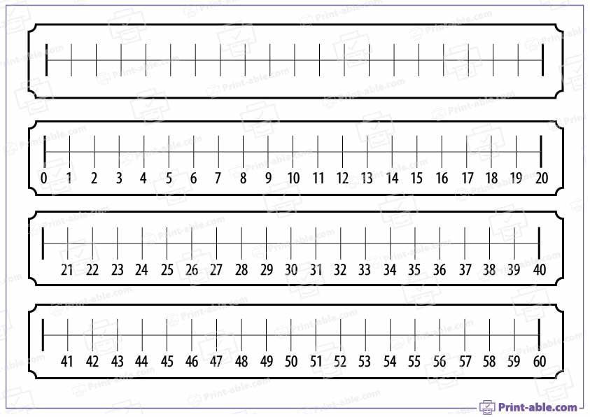Number Line Printable