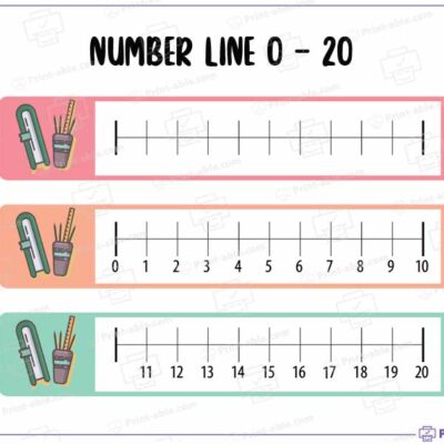 Number Line Printable