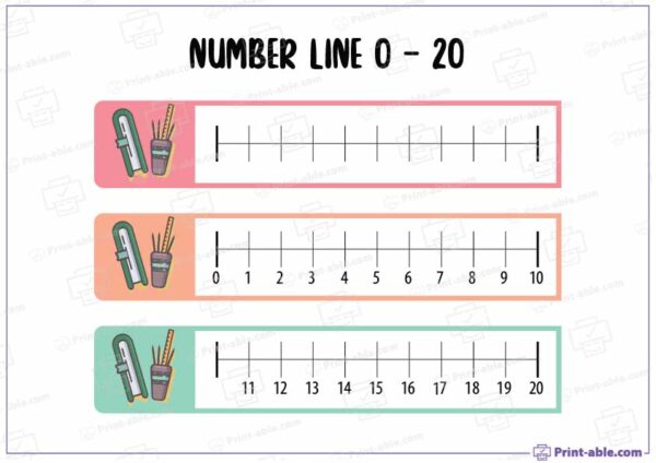Number Line Printable