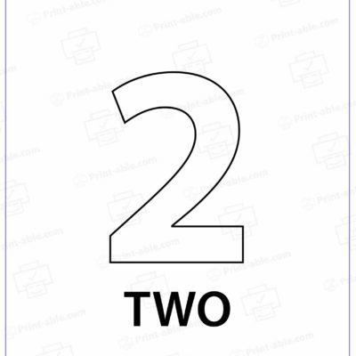 Number Two Printable