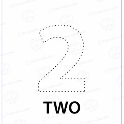 Number Two Printable