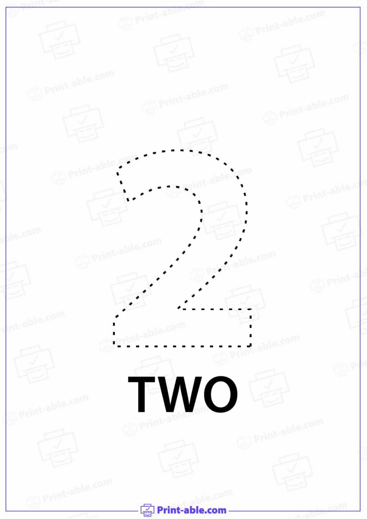 Number Two Printable