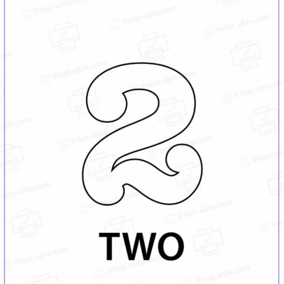Number Two Printable