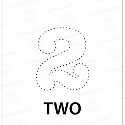 Number Two Printable