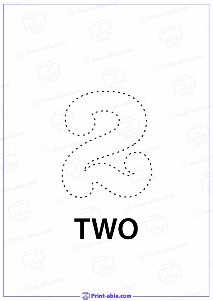 Number Two Printable