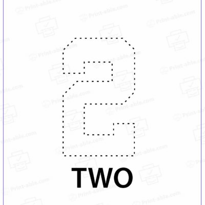 Number Two Printable