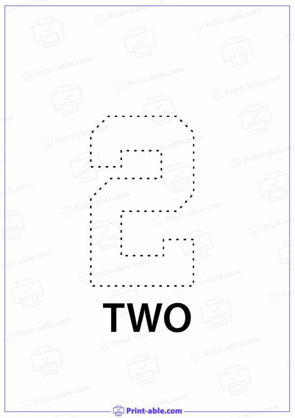 Number Two Printable