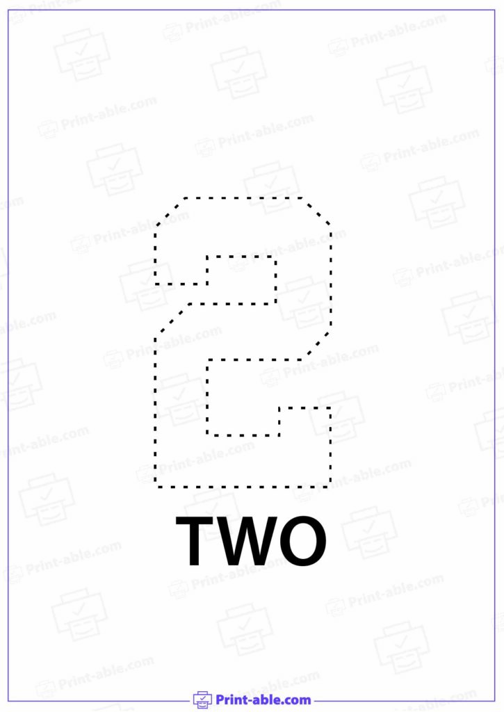 Number Two Printable