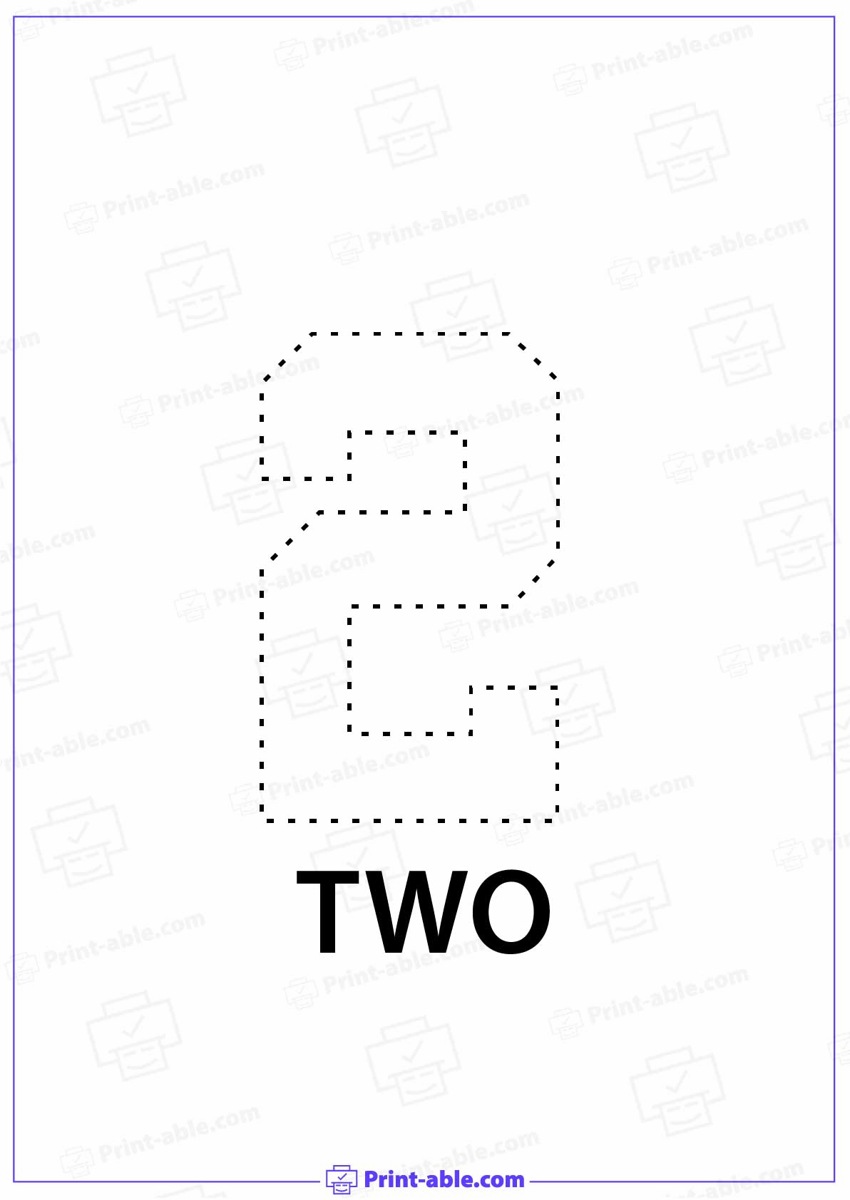 Number Two Printable