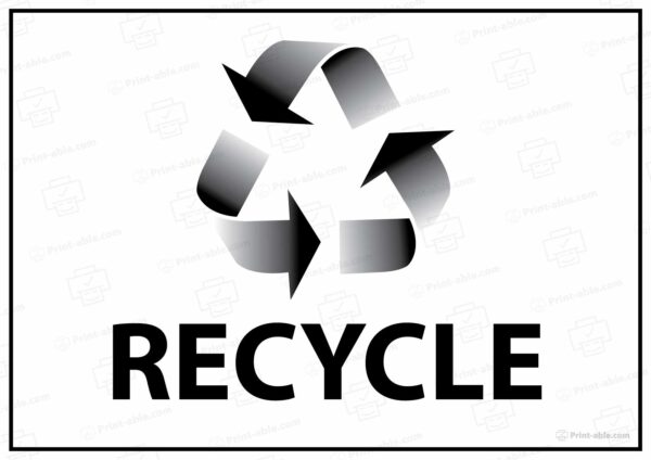 Recycle Sign Printable