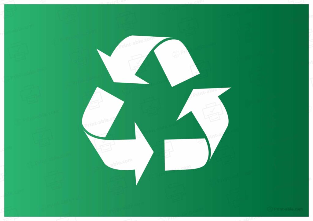 Recycle Sign Printable