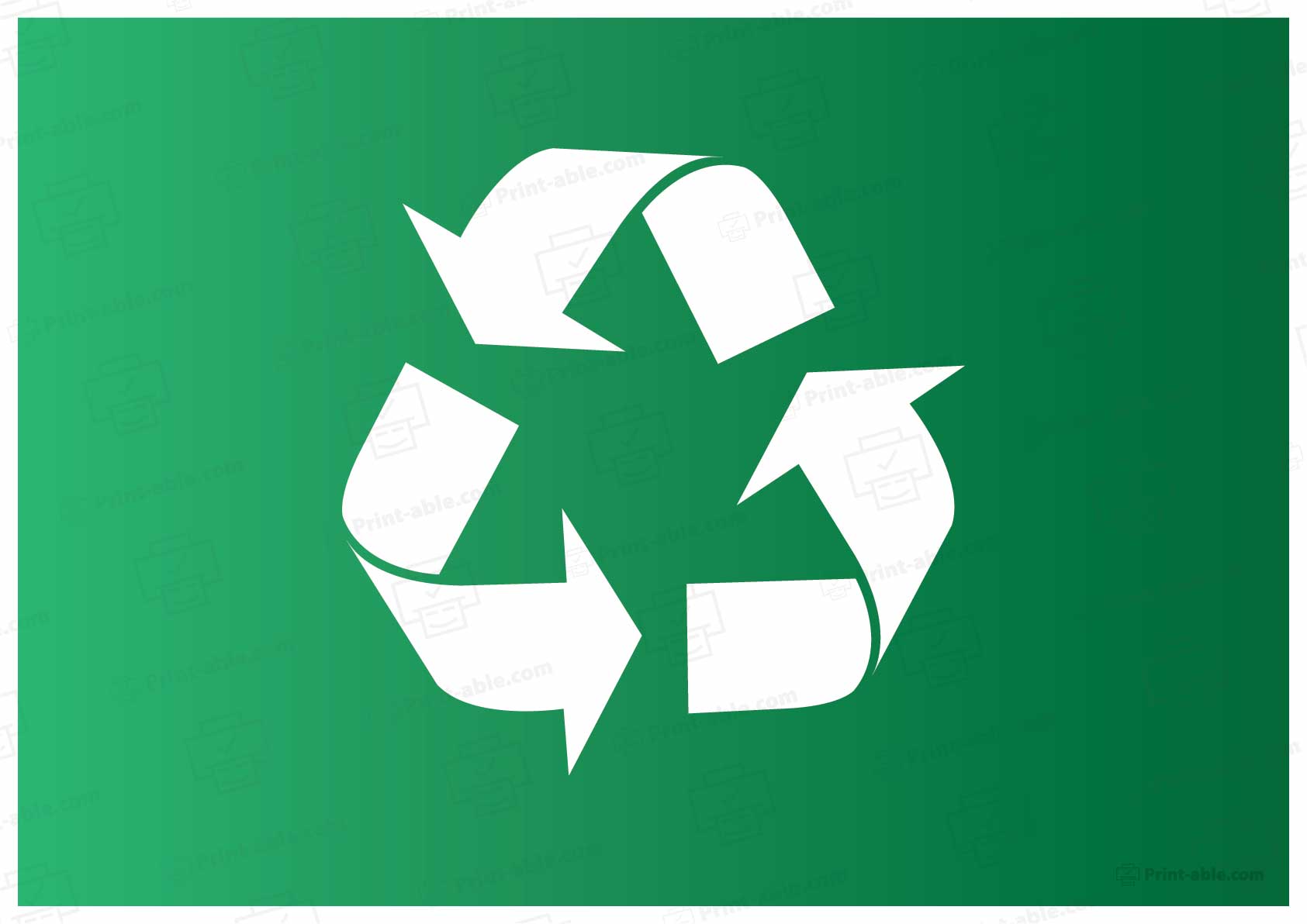 Recycle Sign Printable