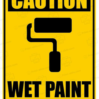 Wet Paint Sign Printable